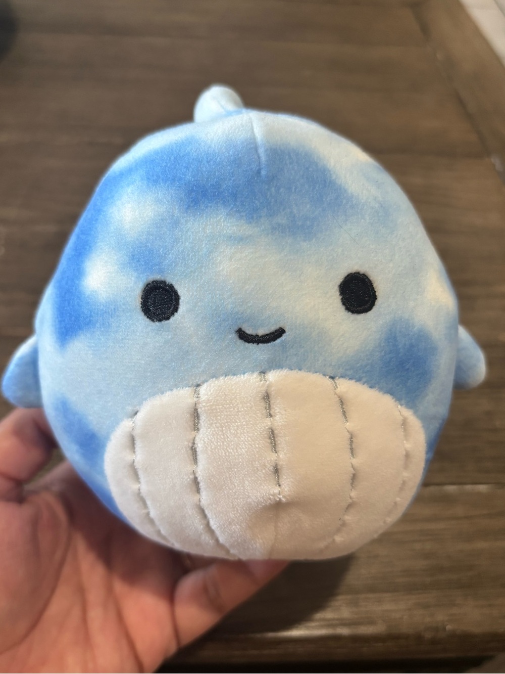 Samir the Blue Tye-Dye Whale 5” Squishmallow nwot